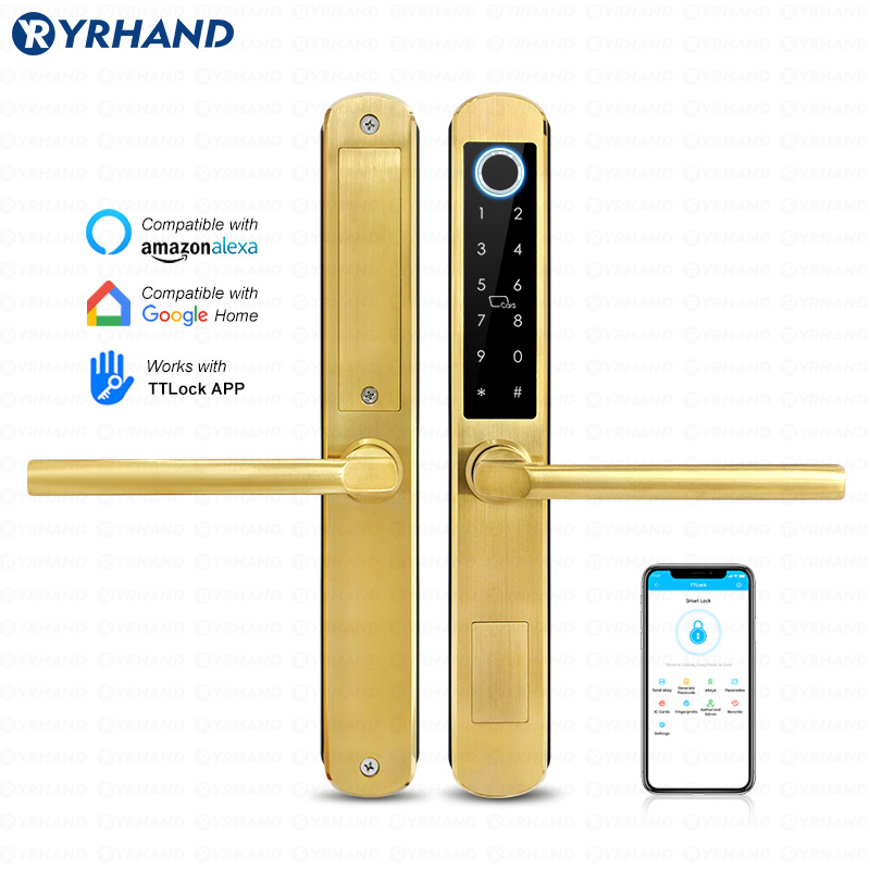 Smart Home Keyestudio - IP66 goud roestvrij staal schuifglas Smart