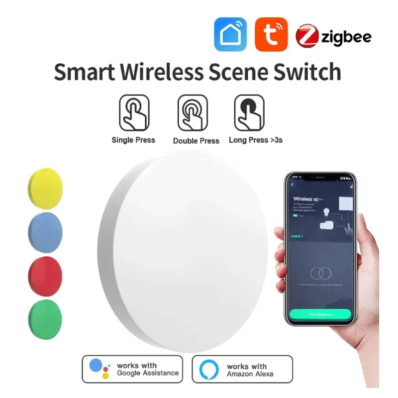 Smart Home Office - Tuya ZigBee slimme draadloze knop Scèneschakelaar