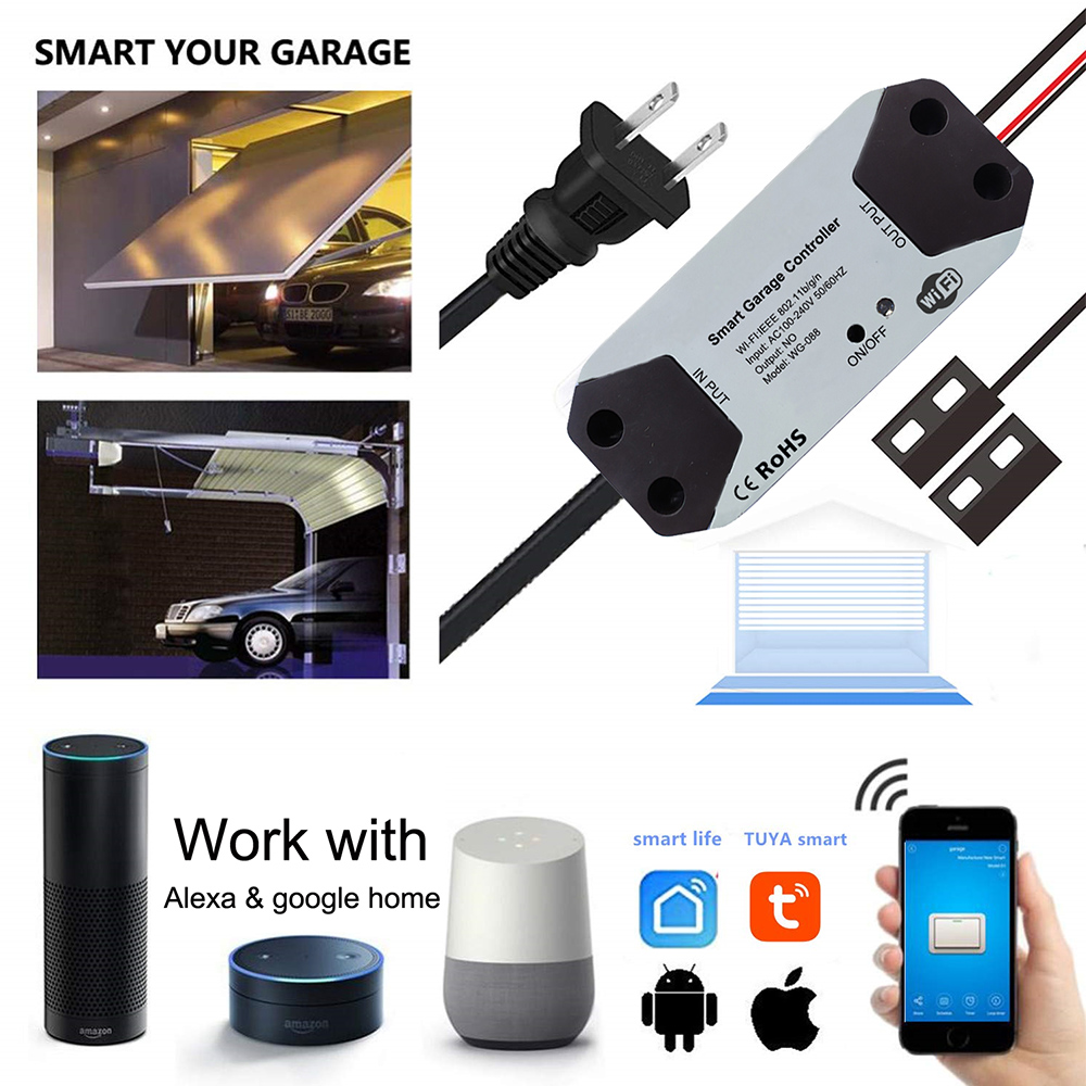 Smart Home Hub Samsung - WiFi-schakelaar Slimme garagedeuropenercontroller Werk met Alexa