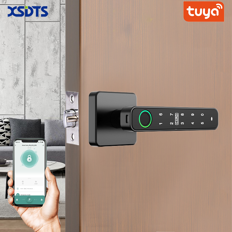 Smart Home Keyestudio - XSDTS Tuya Deurklink met vingerafdrukscanner, sleutelkaart,