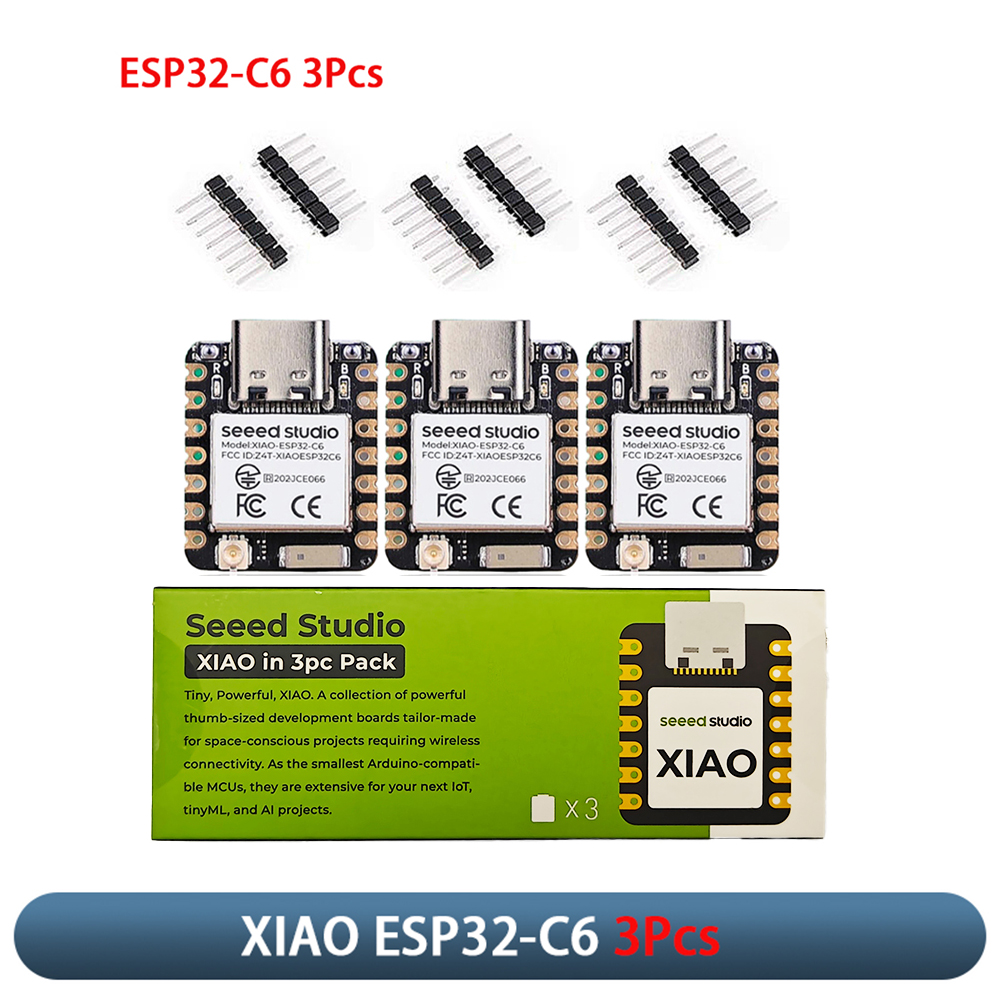 Smart Home Full System - XIAO ESP32-C6 3-delige ontwikkelbordmodule 2,4 GHz