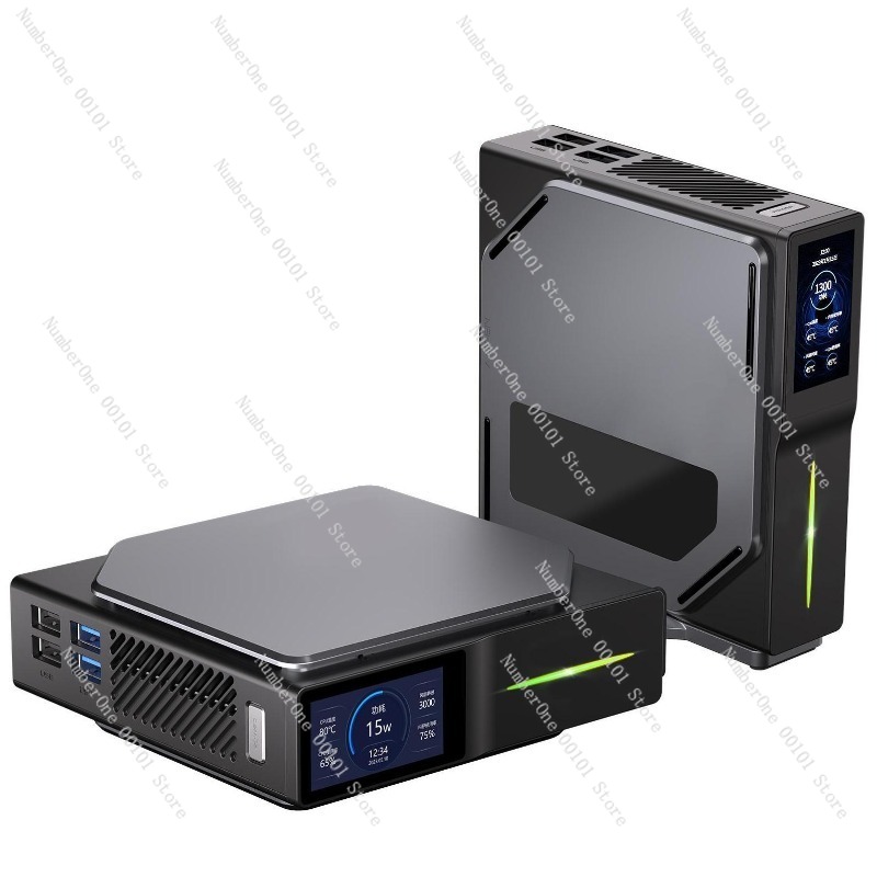Smart Home Office - Minicomputer met slimme temperatuurweergave, compacte stille