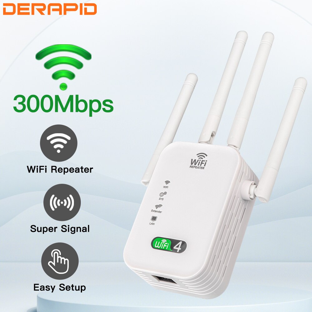 Smart Home Office - 300M WIFI Repeater Wi-Fi Versterker 802.11N