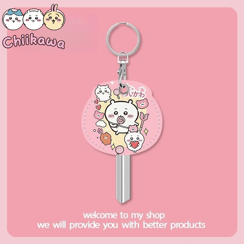 Smart Home Key - Chiikawa Leuke Cartoon Hachiware Sleutelbeschermingsset Deurslot