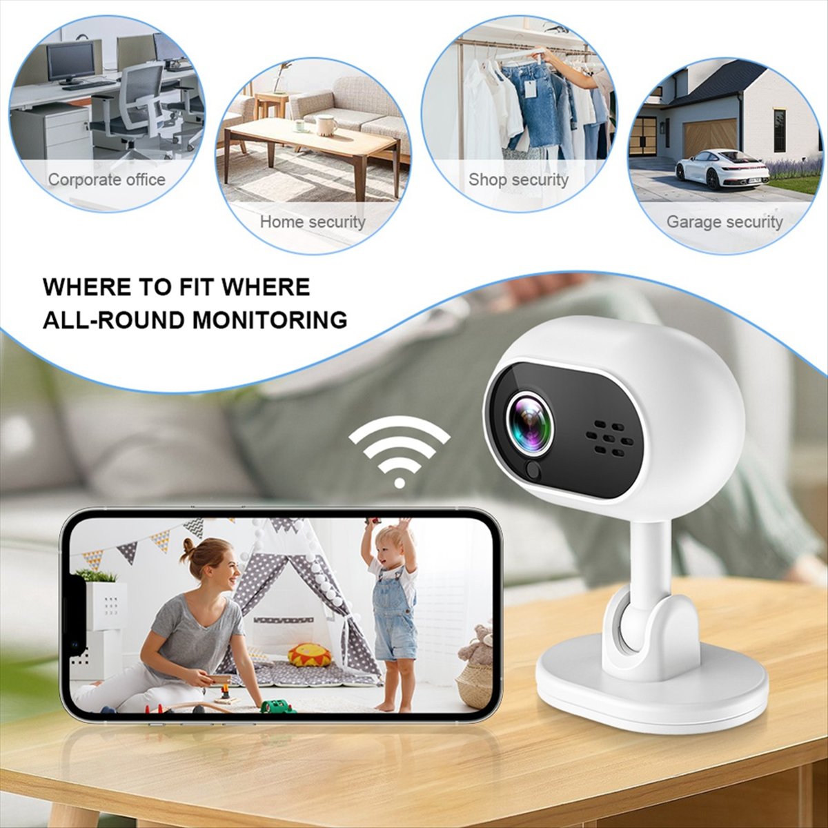 A4 1080P Smart Mini Wifi IP-ca - Smart Home Cctv recensie en prijs