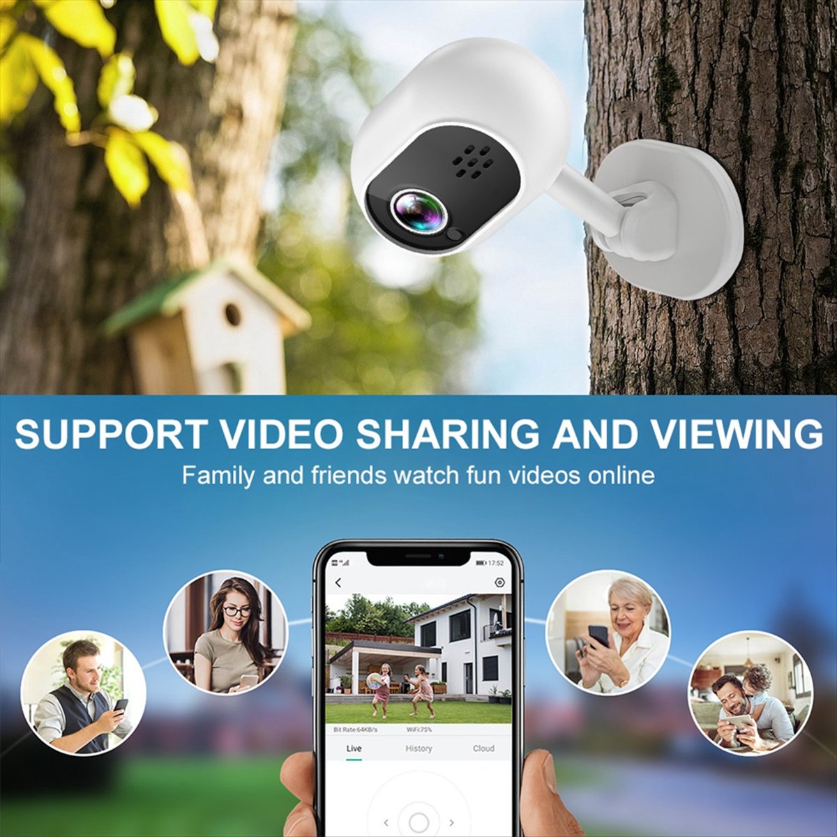A4 1080P Smart Mini Wifi IP-ca - Smart Home Cctv recensie en prijs