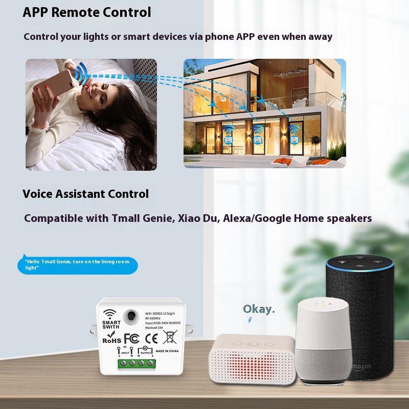 Het Tuya Smart Switch-Off-appa - Smart Home Full System recensie en prijs