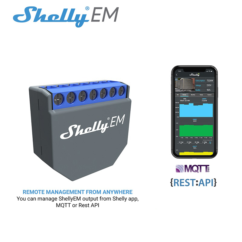 SHELLY EM Wifi Smart Life Cont - Smart Home Control recensie en prijs