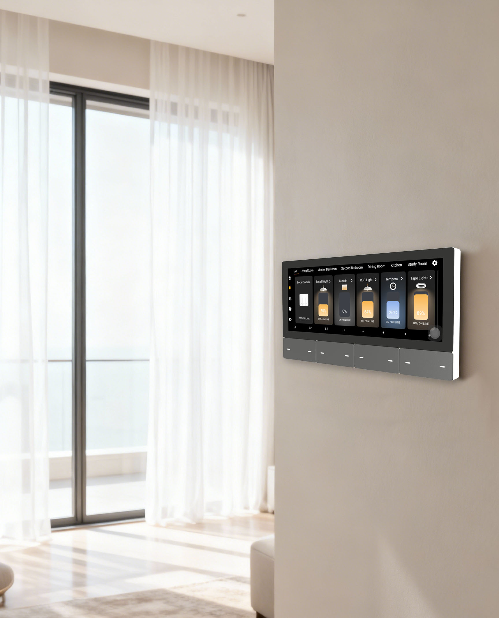 F5 Tuya UK Touchscreen Muzieks - Smart Home Control recensie en prijs